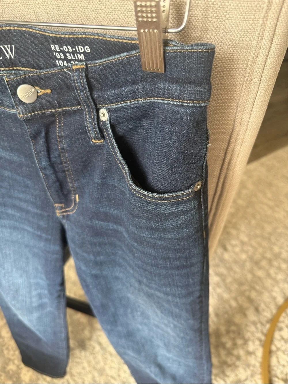 J. Crew Slim Mid Rise in Penny Basil Wash, 27